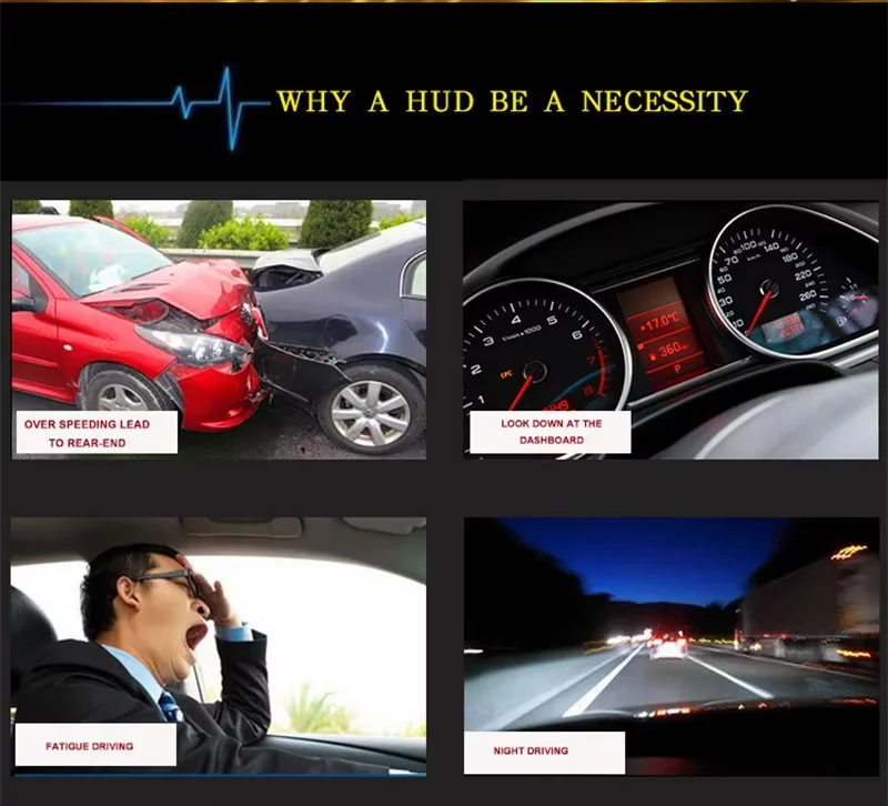 3.5 بوصة HD A5 HUD عرض عداد السرعة الرقمي km/ساعة MPH تحذير السلامة GPS سيارة رئيس يصل العرض عرض وضع مزدوج