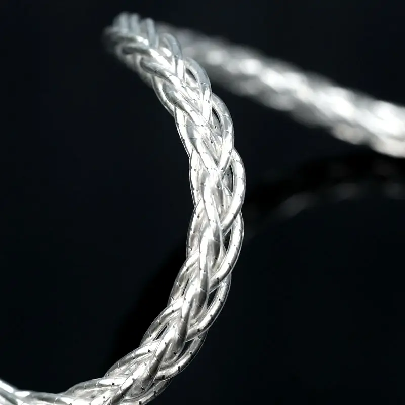 Xinhs S06 8-Strand Zeer Zuivere Verzilverde Palladium Oortelefoon Upgrade Kabel
