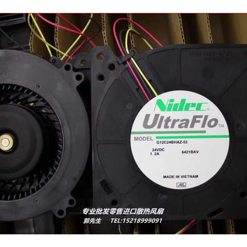 

Ltsf For Nidec G12C24BHAZ-53 DC 24V 1.2A 120x120x32mm 3-Wire Server Cooling Fan 12cm