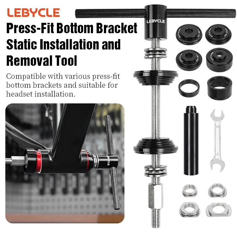 

LEBYCLE Bike Bottom Bracket Install Tool Bike Headset Removal Tool For Install Bike 24mm 30mm BB86 BB30 BB92 Bottom Bracket Tool