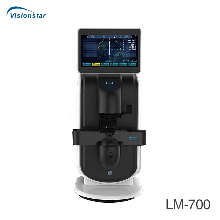 LM-700 7 بوصة LCD تعمل باللمس مقياس العدسة الرقمي التلقائي للمحلات البصرية