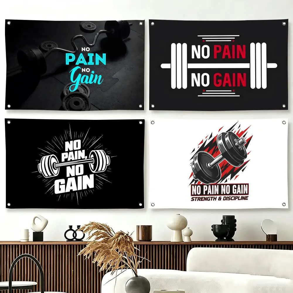 Anime G-Gym Motivational Flags  For Living Room Home Dorm Decor Wall Outdoor Camping Party Banner Gifts