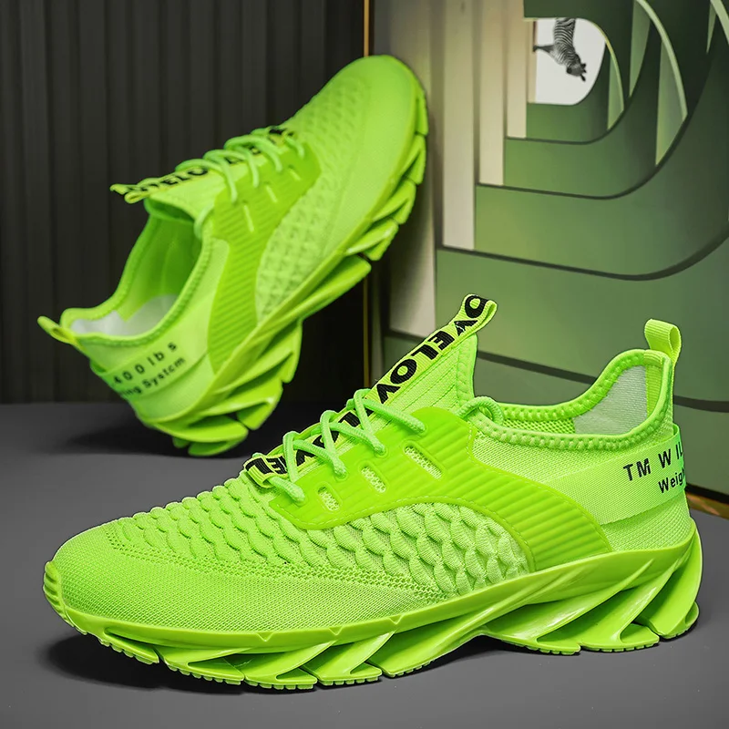 

New Lightweight Rebound Marathon Mens Running Shoes Summer Gym Cushioning Training Shoes and Street Wear Resistant Casual Shoes