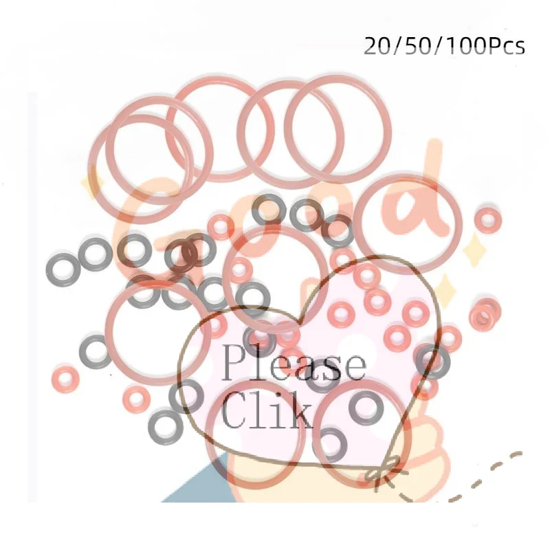 【HG】20/50/100 PCS Silicone O-Ring Seals Maintenance Set Compatible With Jura Series Coffee Machines