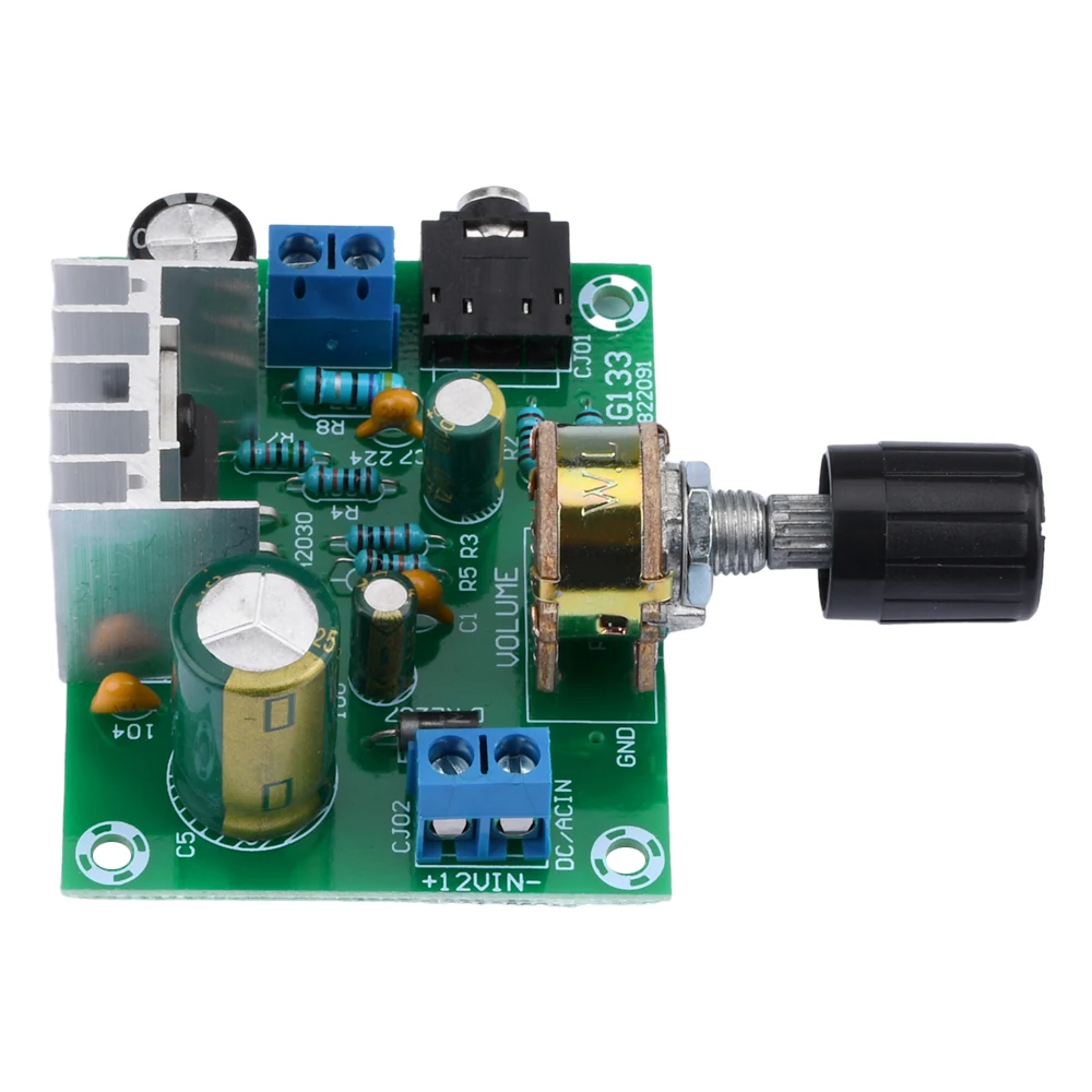 TDA2030A Amplifier Board  High-fidelity Mono Wide Voltage 9-20V Input 12V Single Power Supply 15W Digital Audio Module