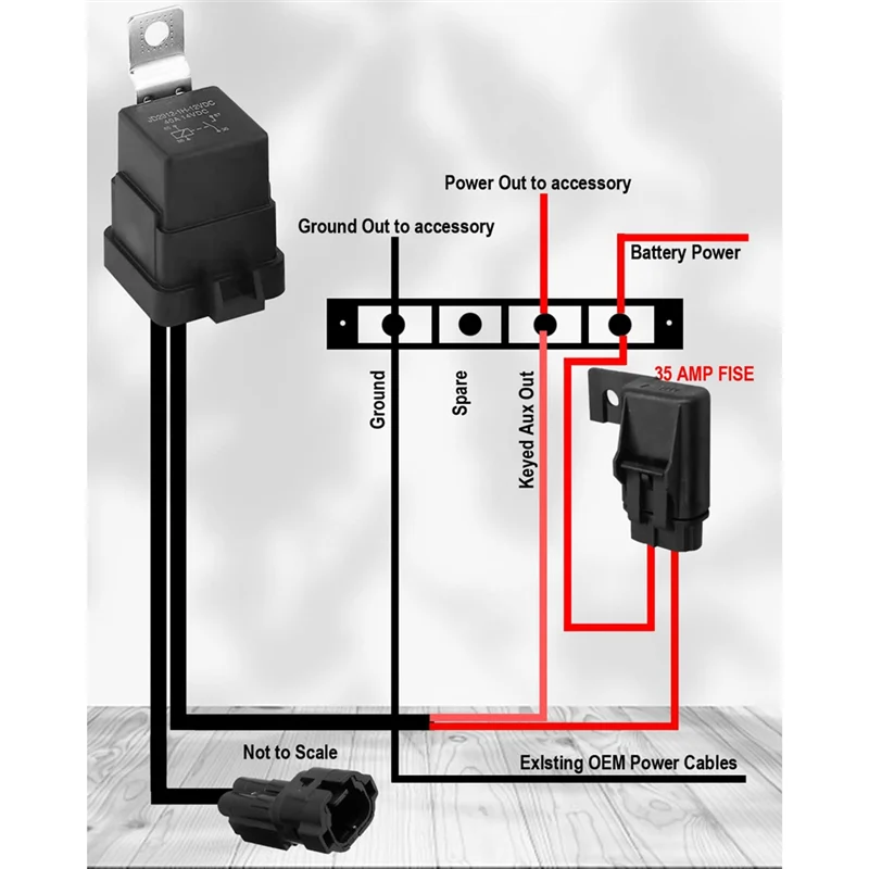 A30P-UTV Keyed Power Busbar Kit Out 35 AMP For Honda Talon Accessories Replace PCS-S2-KBUS