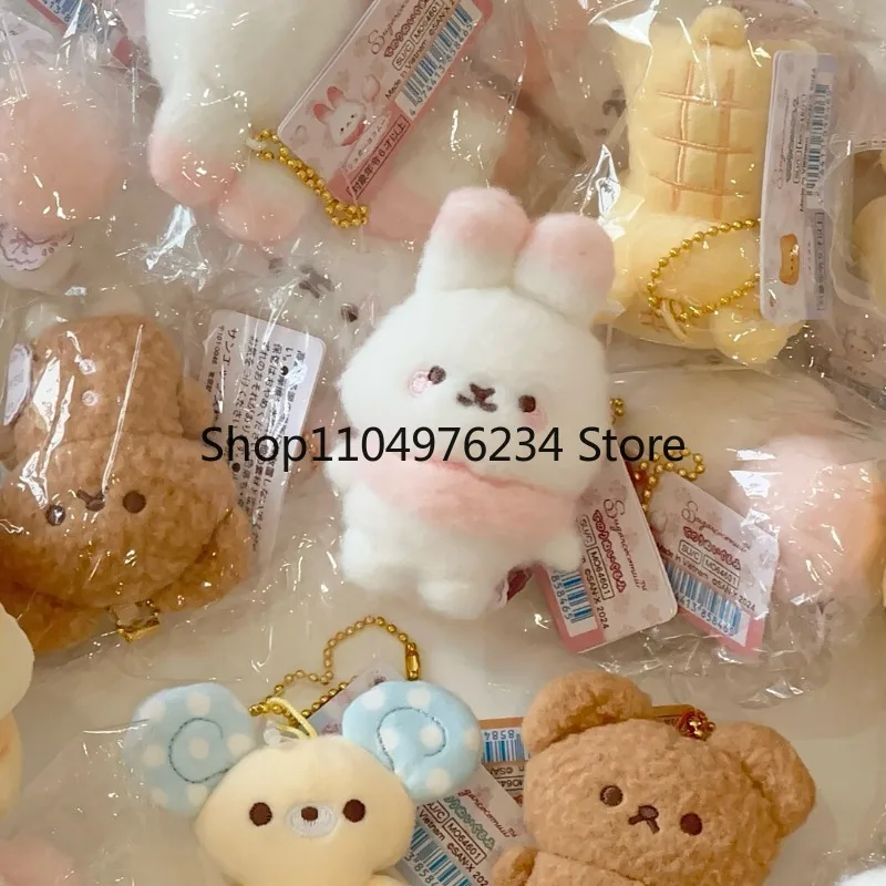 Ctue Rilakkuma Gantungan Kunci Mewah Kartun Kelinci Boneka Mewah Mouse Rubah Beruang Aksesori Boneka Lembut Hadiah Liontin Tas Anak Kucing Kawaii