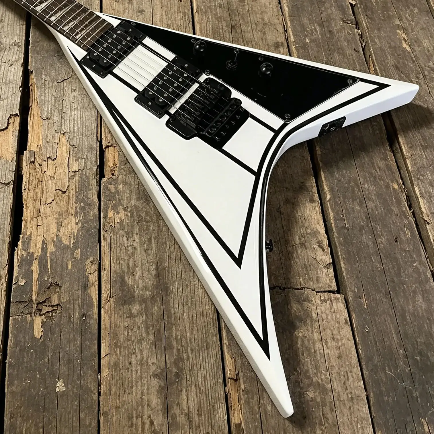 

Электрогитара Custom Flying V с тремоло Floyd Rose, 6 струн, подарок в виде электрогитары, бесплатная доставка