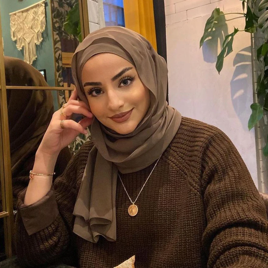 Fashion Beautiful Hijab Scarf Hijab Fashion Arabic Scarfs Plain Chiffon Hijab Scarf