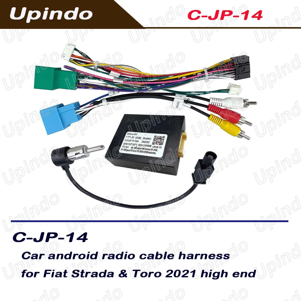 أندرويد راديو سلك تسخير مع CAN-bus محول التوصيل والتشغيل Pentru Fiat Strada Toro (2018-2021) الراقية