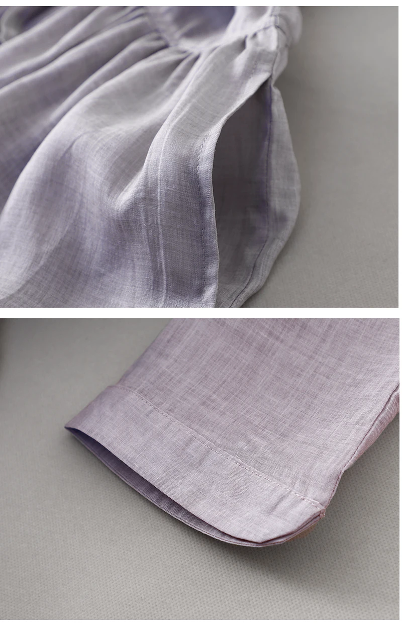 فستان نسائي من الكتان بنصف كم ، رقبة مستديرة ، مطرزة ، فضفاضة ، بسيطة ، أنيقة ، متوسطة ، على الطراز الكوري ، الربيع ، الصيف ، جديد ، ، ، ، ، ،