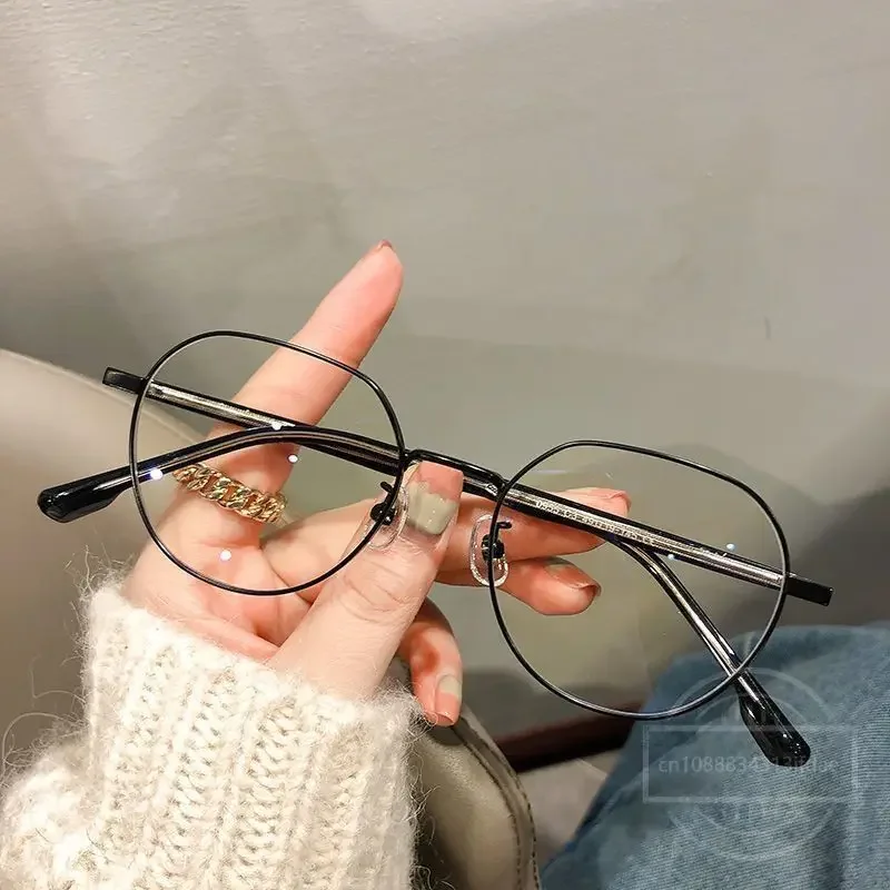 Luxury Myopia Glasses Classic Vintage Anti-blue Light Eyeglasses Women Men Minus Diopter Eyewear Prescription with 0 -0.5To -6.0