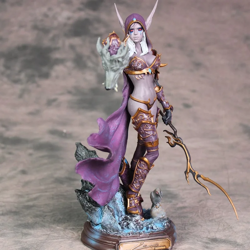 23cm World Of Warcraft Sylvanas Windrunner Action Figures Queen Of The Undead Pvc Model Doll Collection Ornaments Gift For Kids