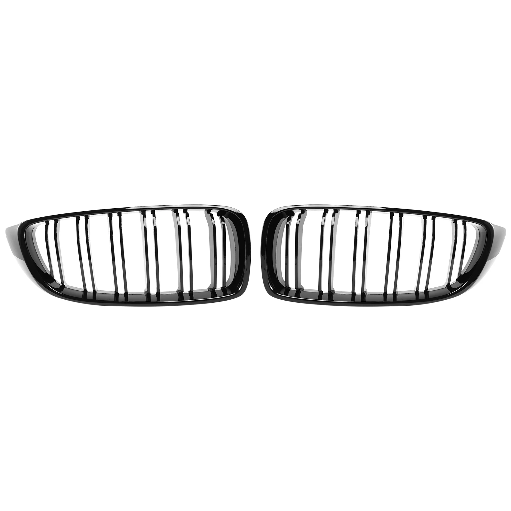 Front Grill Grilles Kidney Grill Replacement for BMW 4 Series F32 F33 F36 F80 F82 Double Slat M4 Sport Style Bright