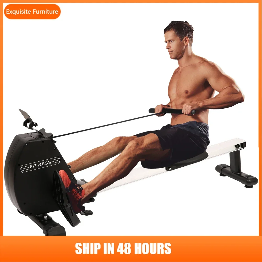 

Rowing Machine 264 LBS Weight Capacity Foldable Rower for Home Use with Comfortable Seat Cushion