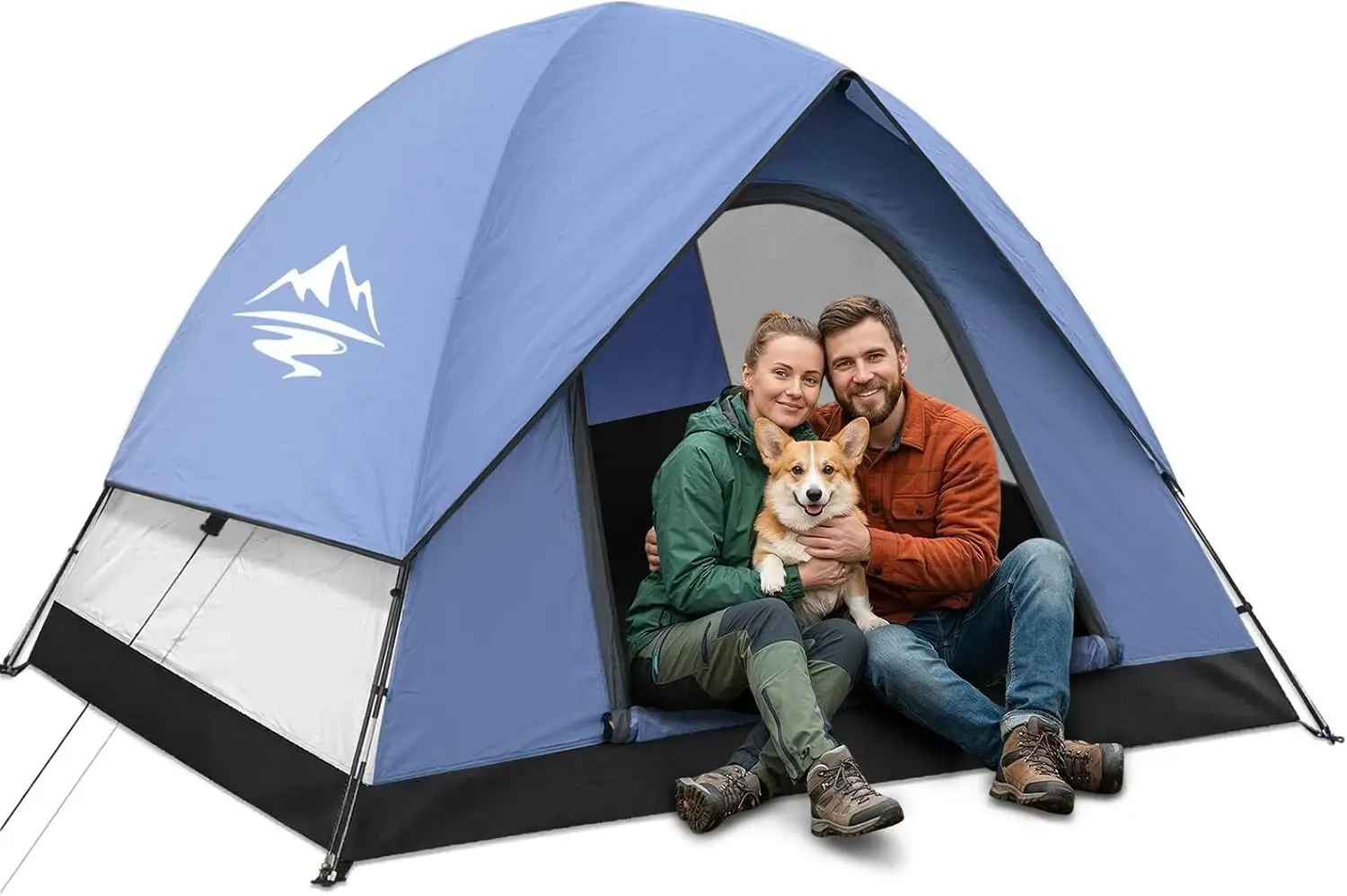 

Водонепроницаемая палатка для кемпинга на 2-3 человек, легкая в установке за 5 минут, легкая купольная палатка для походов, для пар и семей