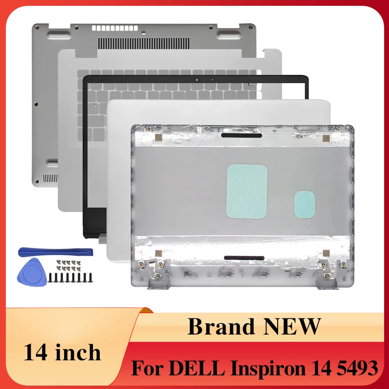 

NEW Laptop LCD Back Cover Front Bezel Palmrest Bottom Case Laptops Screen Top Case For DELL Inspiron14 5493 0638V6