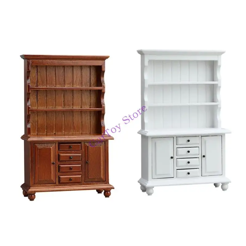 

Миниатюрный деревянный шкаф ручной работы для кукольных домиков, декор для спальни, гостиной, сделай сам, ремесленный проект,