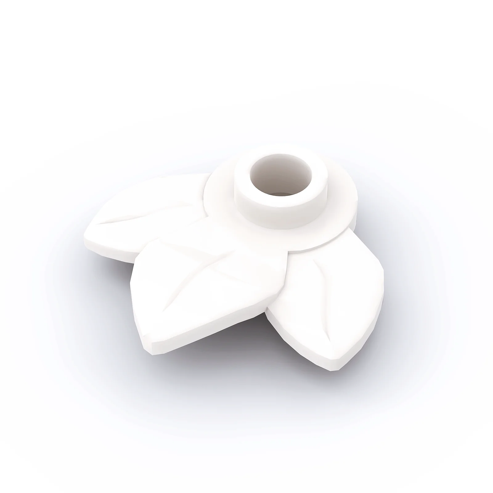 20PCS Bricks Parts 32607 Plant Plate 1x1 Round with 3-Leaf DIY MOC Building Blocks Compatible Assemble Bricks Toys
