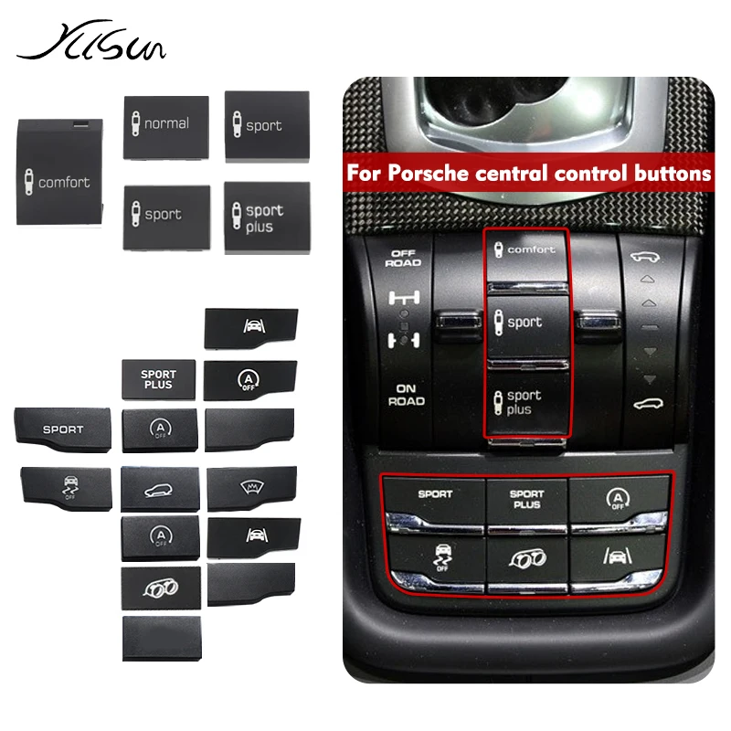 

For Porsche Cayenne 92A Panamera 970 Macan 95B Air Conditioning Button Car Interior Central Control Function Buttons accessories