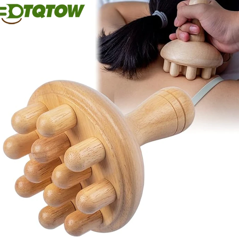 

1Pcs Wooden Mushroom Shape Massager | Manual Wood Therapy Massage Tool,Anti Cellulite,Maderoterapia,Lymphatic Drainage Massager