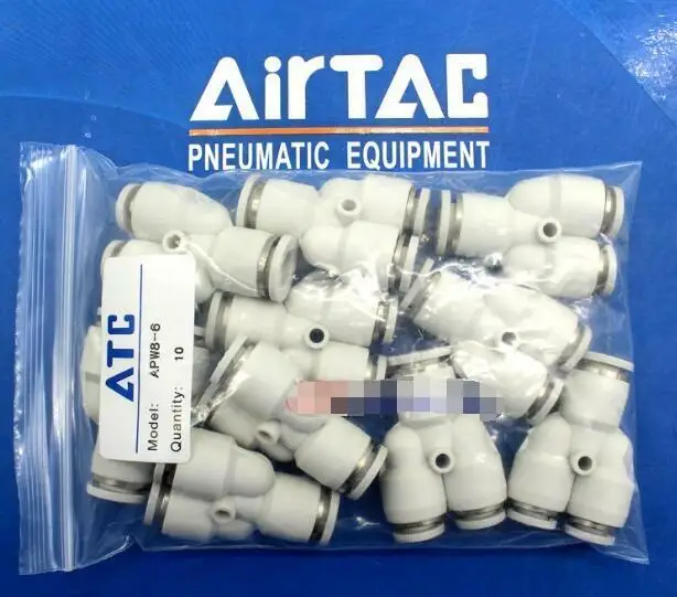 

10pcs/1Bag New AirTAC APW8-6 APW8 6 Fittings