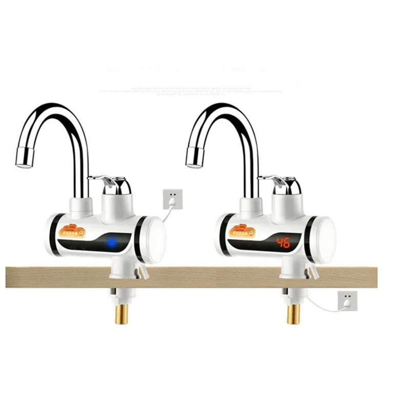 เครื่องทําน้ําอุ่นครัวไฟฟ้าน้ําร้อนก๊อกน้ําเครื่องทําความร้อนแตะเย็นเครื่องทําความร้อนก๊อกน้ําเครื่องทําน้ําอุ่น EU Plug