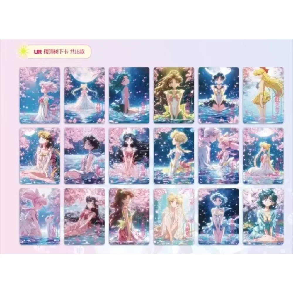 Sailor Moon Collectie Kaarten Klassieke Kindertijd Anime Fantasie Magische Meisjes Cosplay Zeemeermin Prinses Kaarten Prachtige Unieke Geschenken