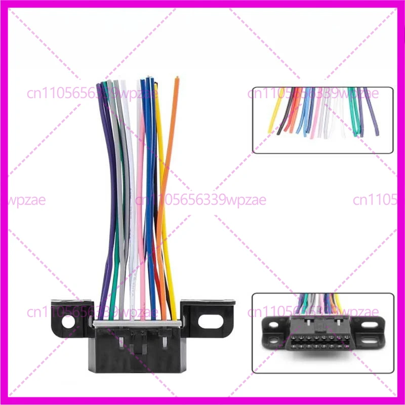 

3 шт. OBD2 женский 16-контактный полножильный автомобильный диагностический удлинительный кабель Женский соединительный кабель OBDII