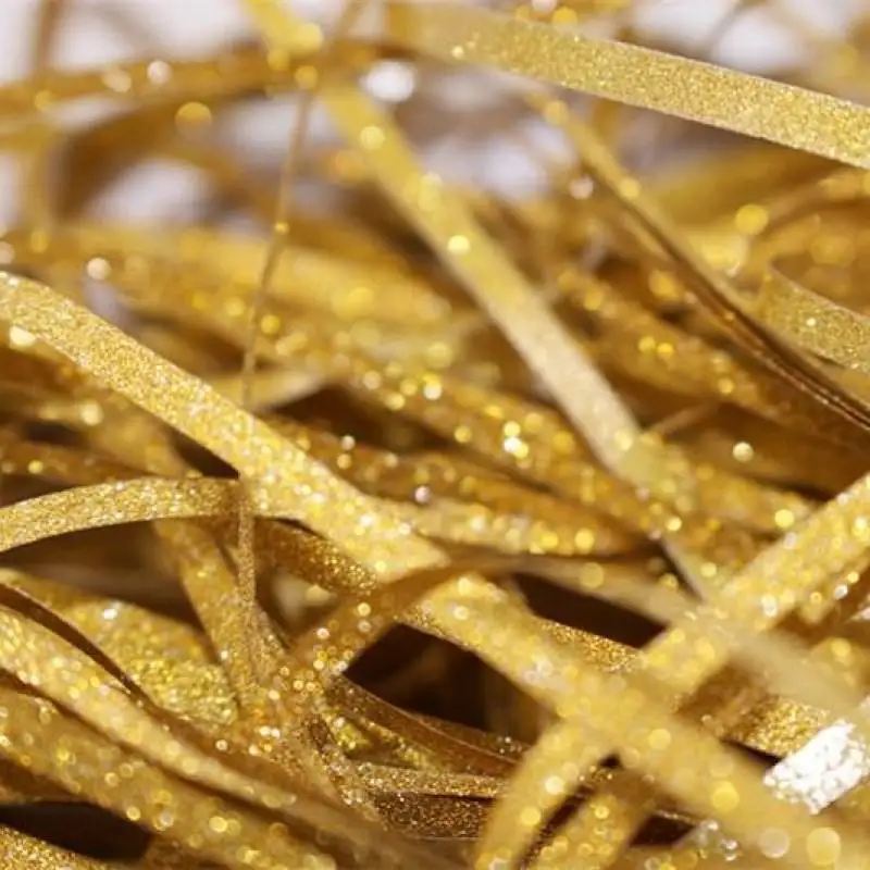 

Glitter Shredded Tissue Paper Confetti Flash Raffia for Christmas Gift Box Filler Birthday Wedding Party Favor Packaging Decor