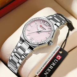 CURREN Luxury Watch For Woman Square Ladies Quartz Watch Luminous Waterproof Simple Women's Watches Dress Female Clock reloj