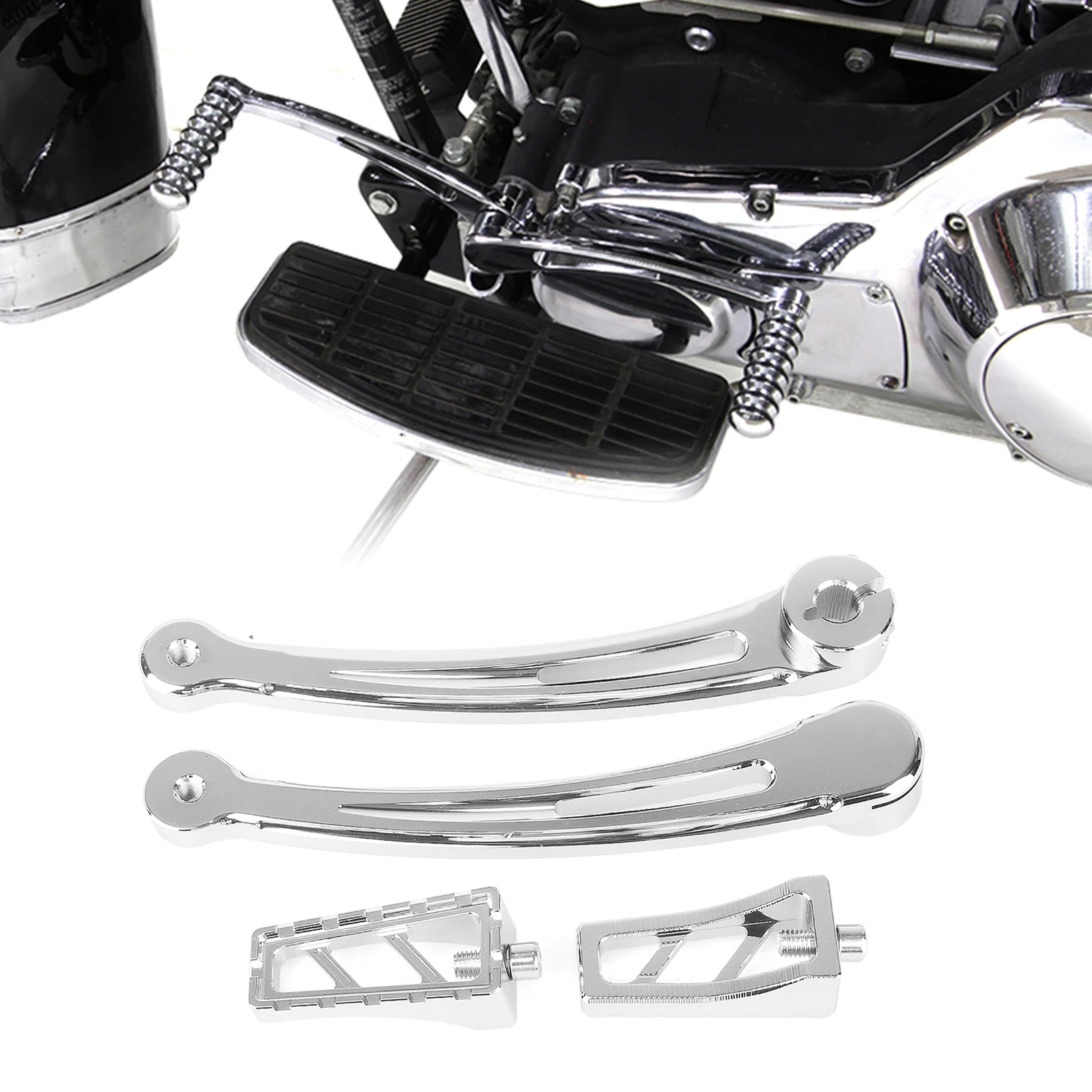 Extended Gear Reach Heel/Toe Shift Lever For Harley-Davidson '86-'17 FL Softail '88-laterTouring '08-later Trike models