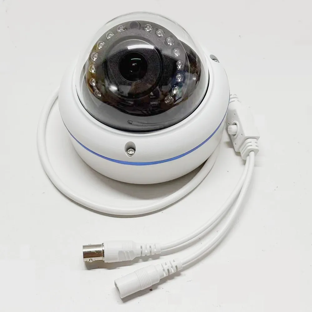 كاميرا 5MP AHD قبة داخلية 2.8 مللي متر أو 1.7 مللي متر عدسة IR للرؤية الليلية 1080P كاميرا مراقبة تناظرية مع قائمة OSD على كابل