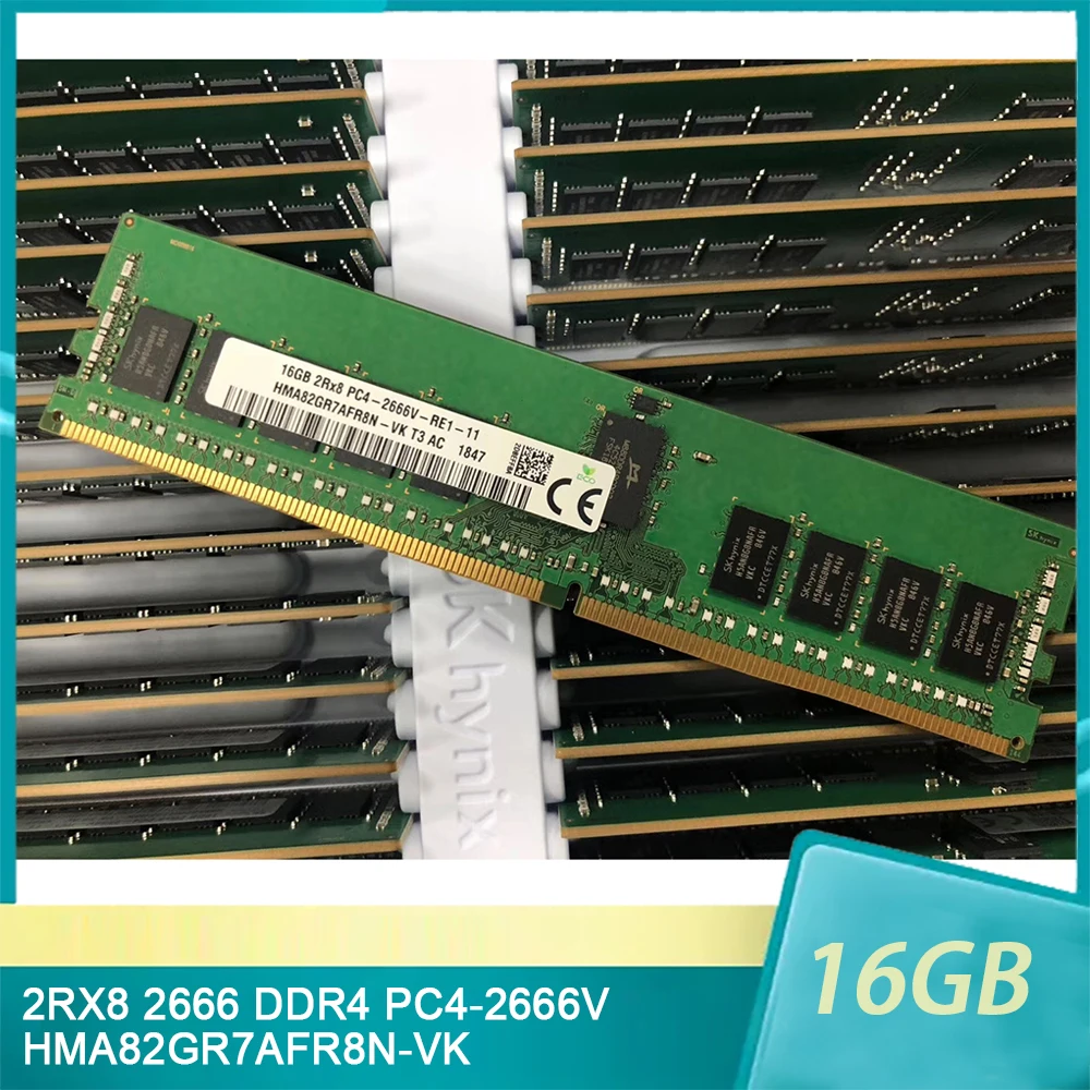 

1 Pcs For SK Hynix RAM 16G 16GB 2RX8 2666 DDR4 PC4-2666V HMA82GR7AFR8N-VK Memory