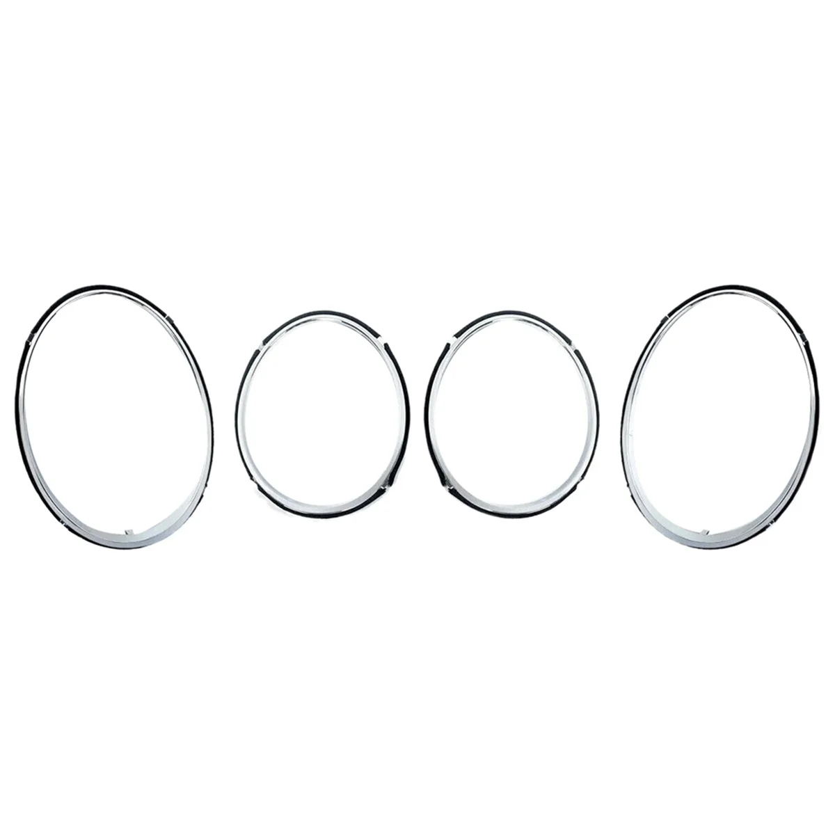 

4 Pcs Electroplated Bright Strip Headlight Ring Frame for Bentley Continental Flying Spur 2005-2013