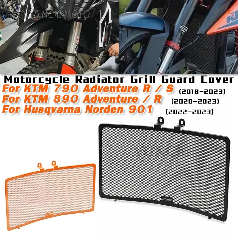 

For KTM 790 / 890 Adventure R S 2018-2023 Motorcycle Radiator Grill Guard Protection Cover Engine Cooler