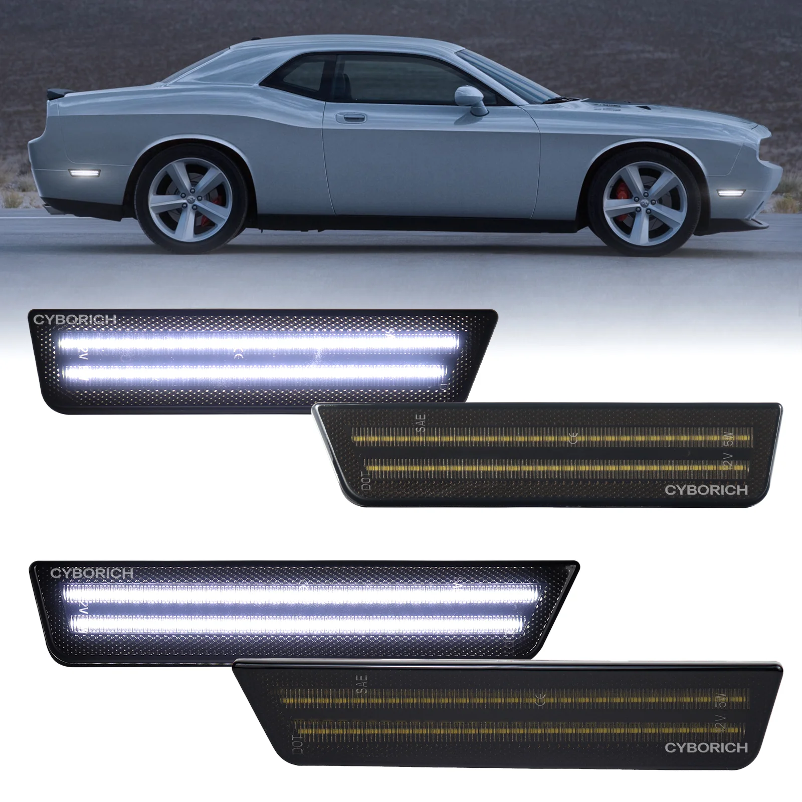 luces-de-posicion-laterales-traseras-con-lentes-ahumadas-y-60-30-led-rojos-smd-para-dodge-challenger-2008-2014-charger-luz-de-posicion-lateral-Ambar