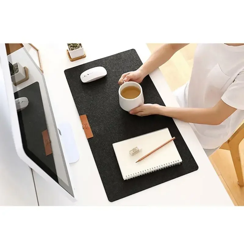 Easy Edition Extra Large Mouse Mat Natural Felt Non Slip Anti Friction Mouse Mat Brand New Office Table Rubber Mat