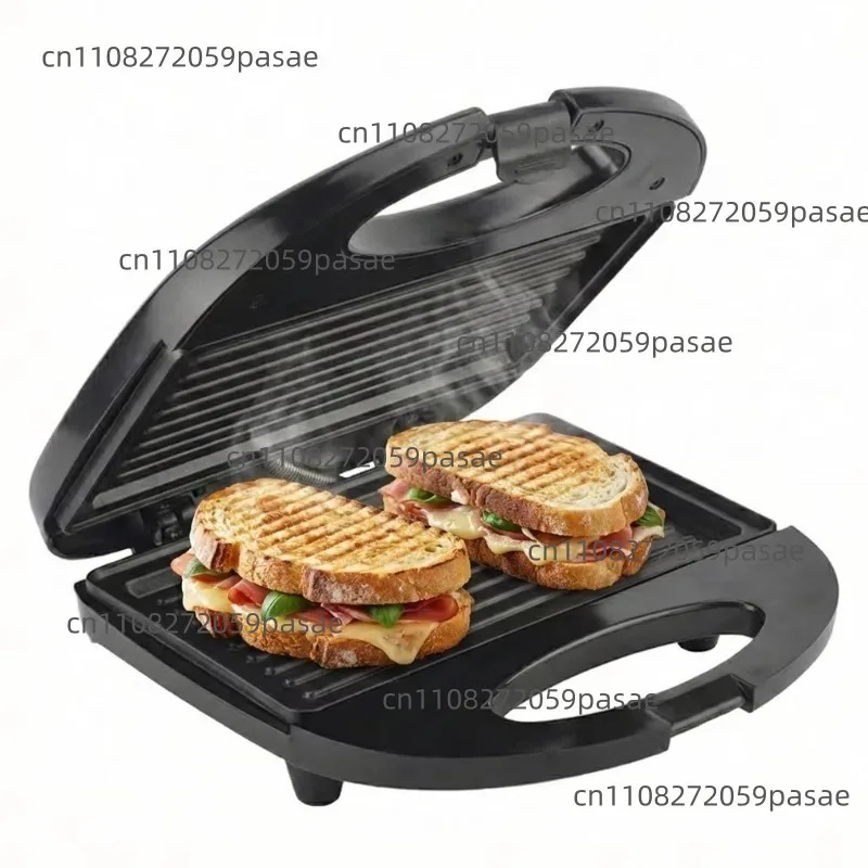 2-Slice Electric Mini Panini Press with Nonstick Coating, Keep-Warm Function, and 750-Watt Rapid Cooking