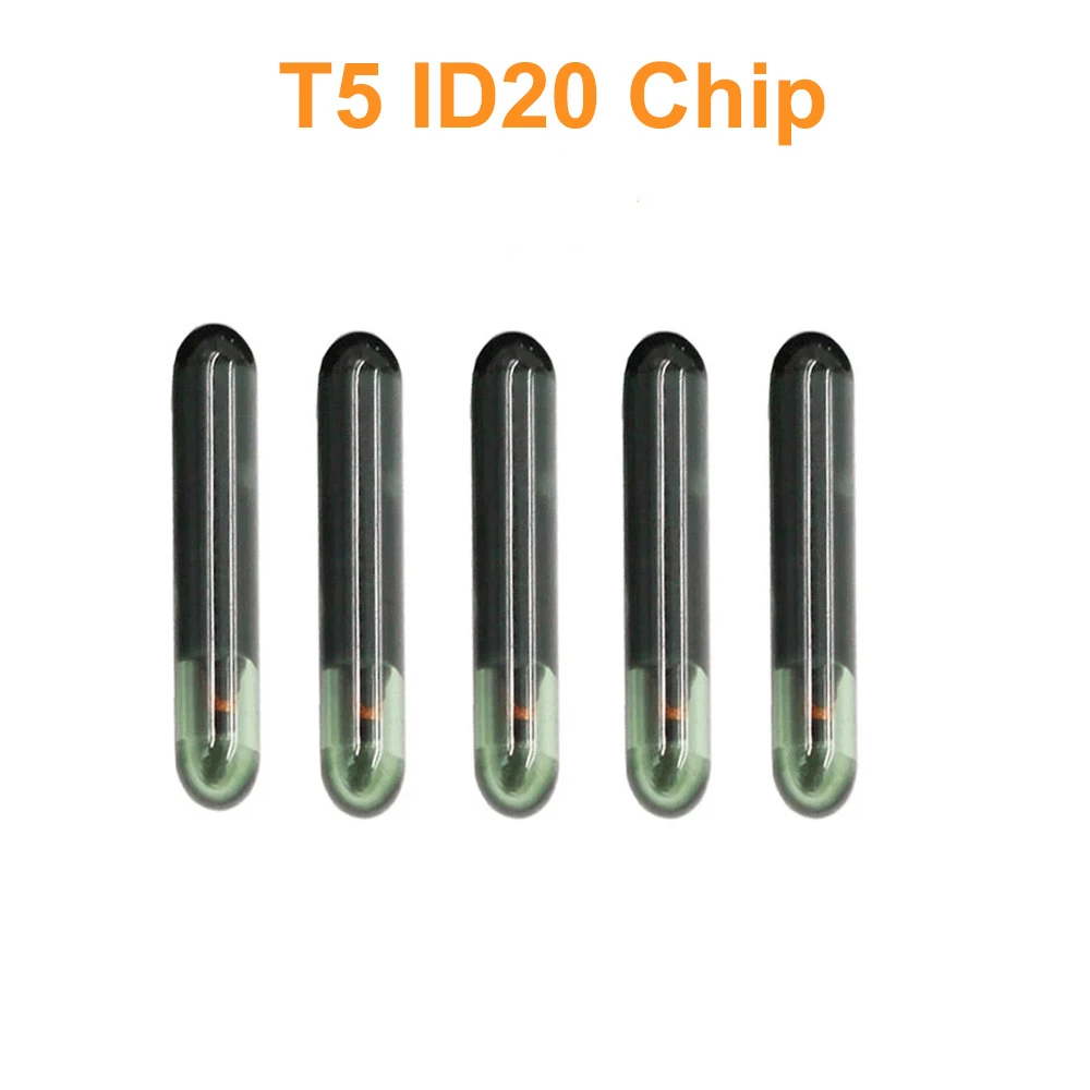 

10pcs/lot T5 Glass chip T5 ID20 Transponder Chip T5 (ID20) Glass for Car Key for honda