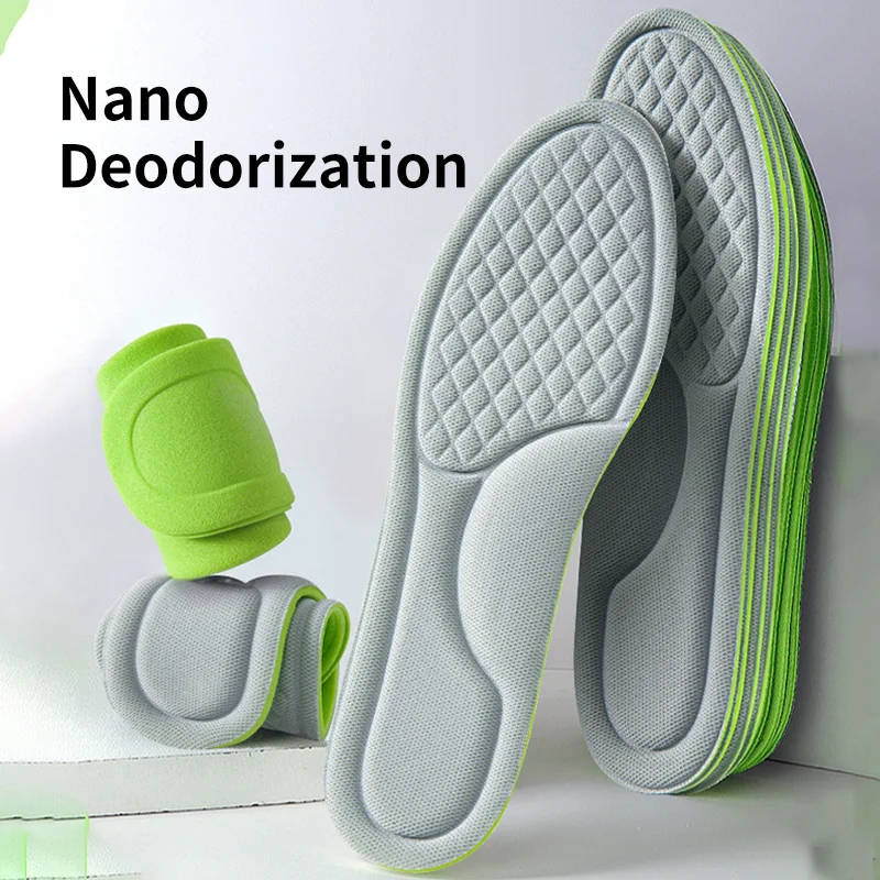 

Soft Orthopedic Insoles for Men Women Deodorant Breathable Shock Absorption Insole Shoes Sports Running Sweat Absorbent Cushion