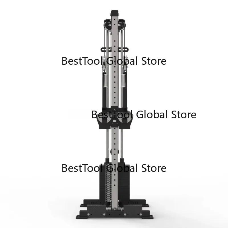 W1702A Wall Mounted Single Multi-Pulley System Functional Trainer Strength Training Cable Crossover