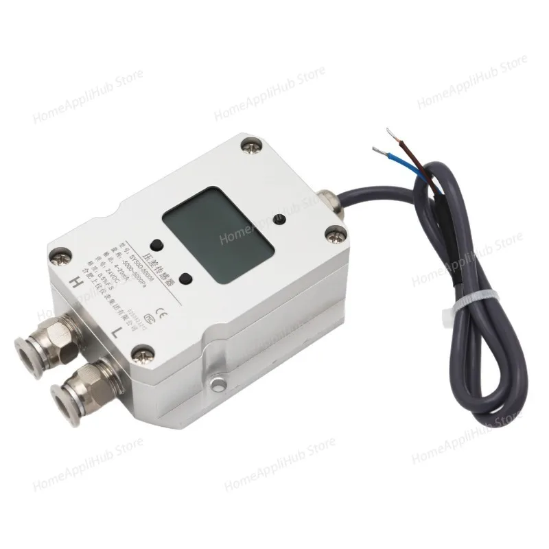 Wind Pressure Transmitter, Differential Pressure Sensor, Negative Pressure Differential, 4-20mA, Fan Pressure, 0-5V, 10VR, S485