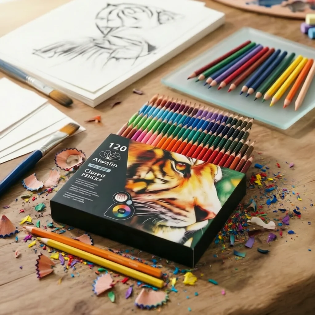 120 Colored Pencils, Ultra Soft Core Oil Based Premium Colored Pencils for Adults Artists, Smooth Blending High Pigment Professional Drawing Sketching Set, Perfect for Mandala Coloring