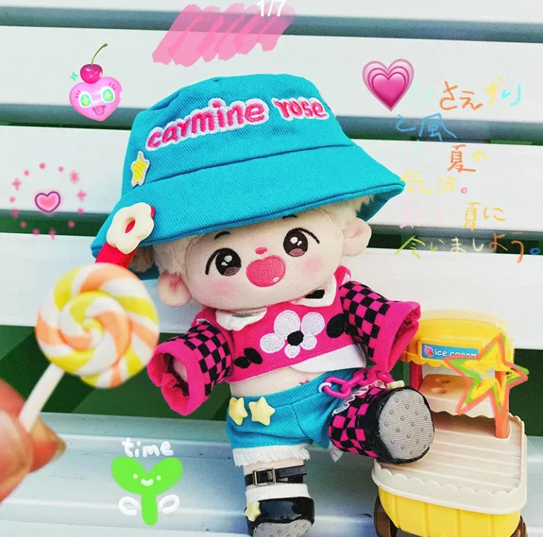 In Stock Cute Fashion Dopamine Series Clothing No Attribute 20cm Plush Cotton Body Change Clothes Plushie Gift