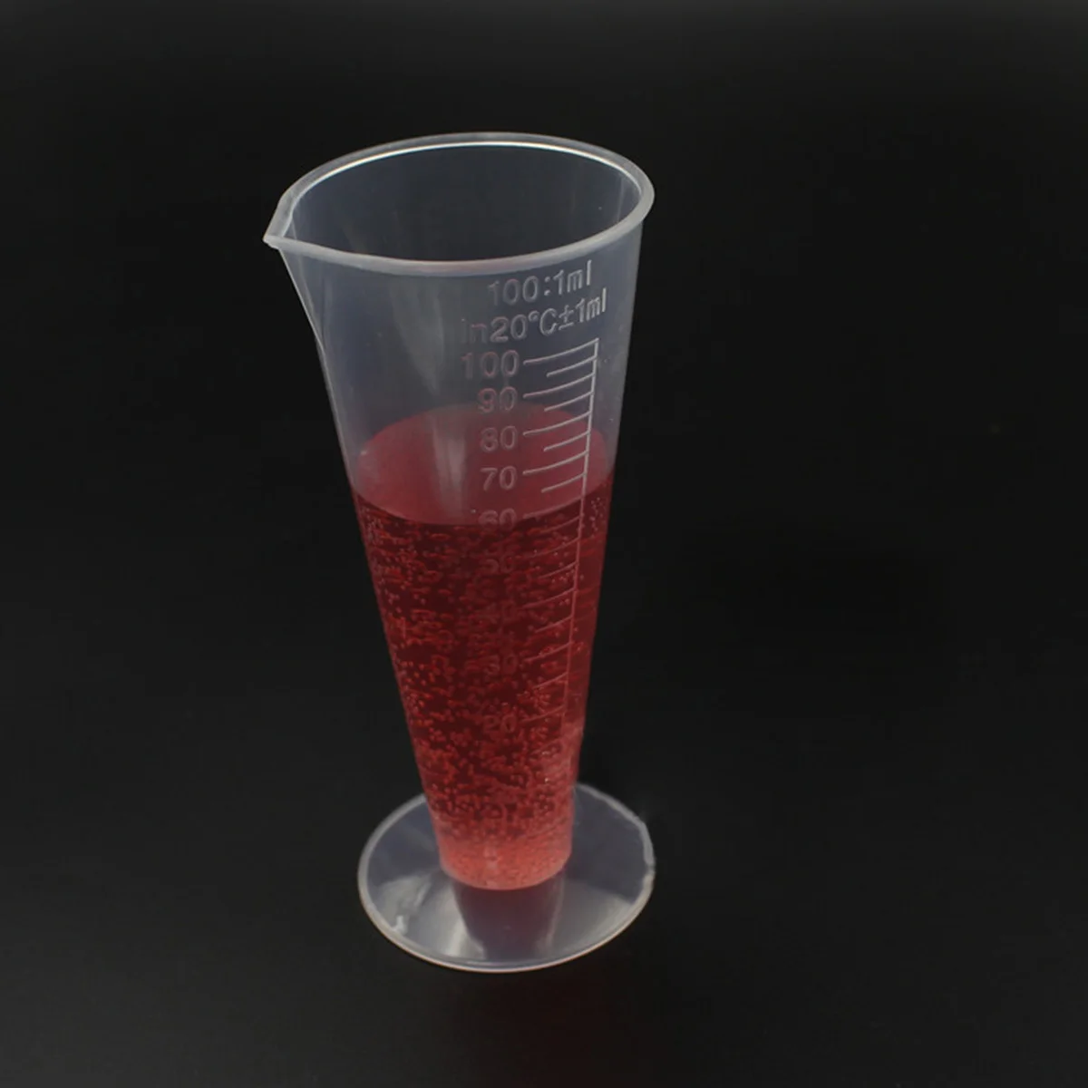 2 قطعة مجموعة أكواب قياس البلاستيك الشفاف تخرج 50 مللي 100 مللي سهلة القراءة كوب قياس واسع الفم