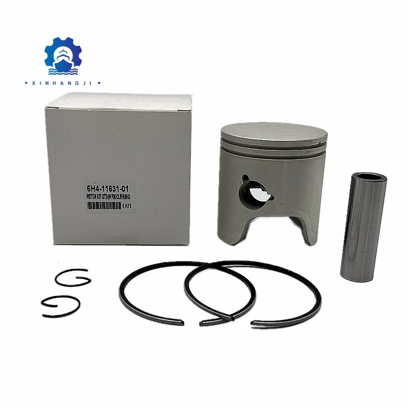 6H4-11631-01 Piston kit (Std) two ring for Yamaha Outboard 2 stroke 40HP 50HP 6H4-11631-01-00;6H4-11631 67MM Boat Engine