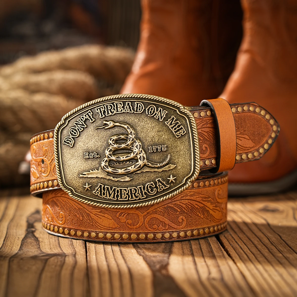 Vintage trifft Mode! Legierungsgürtel mit Schnalle aus PU-Leder, Geeignet für Männer und Frauen, für einen Personalisierten Western-Stil – Detail 5