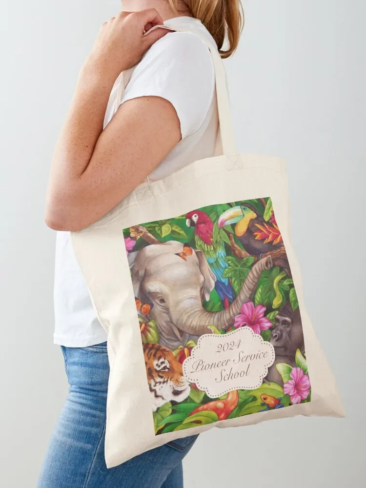 PIONEER SERVICE SCHOOL 2024 (JUNGLE) Tote Bag Shopper bag Lady bags canvas tote Tote Bag