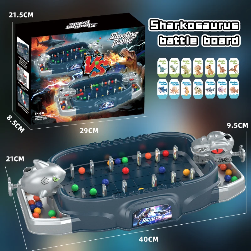 

Наклейки в виде акулы, слепая коробка, настольная настольная игра, подходящая многопользовательская интерактивная семейная сборка, детские игрушки, рождественские подарки
